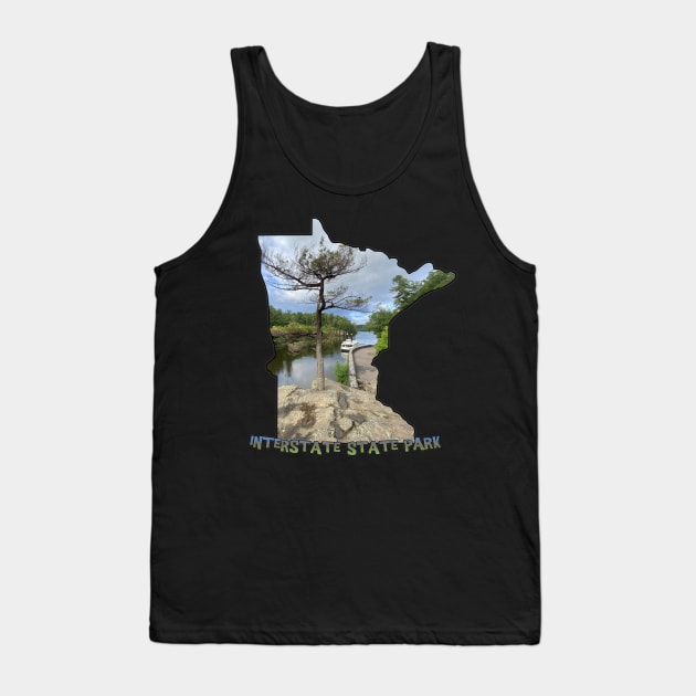 Minnesota State Outline (Interstate State Park) Tank Top by gorff